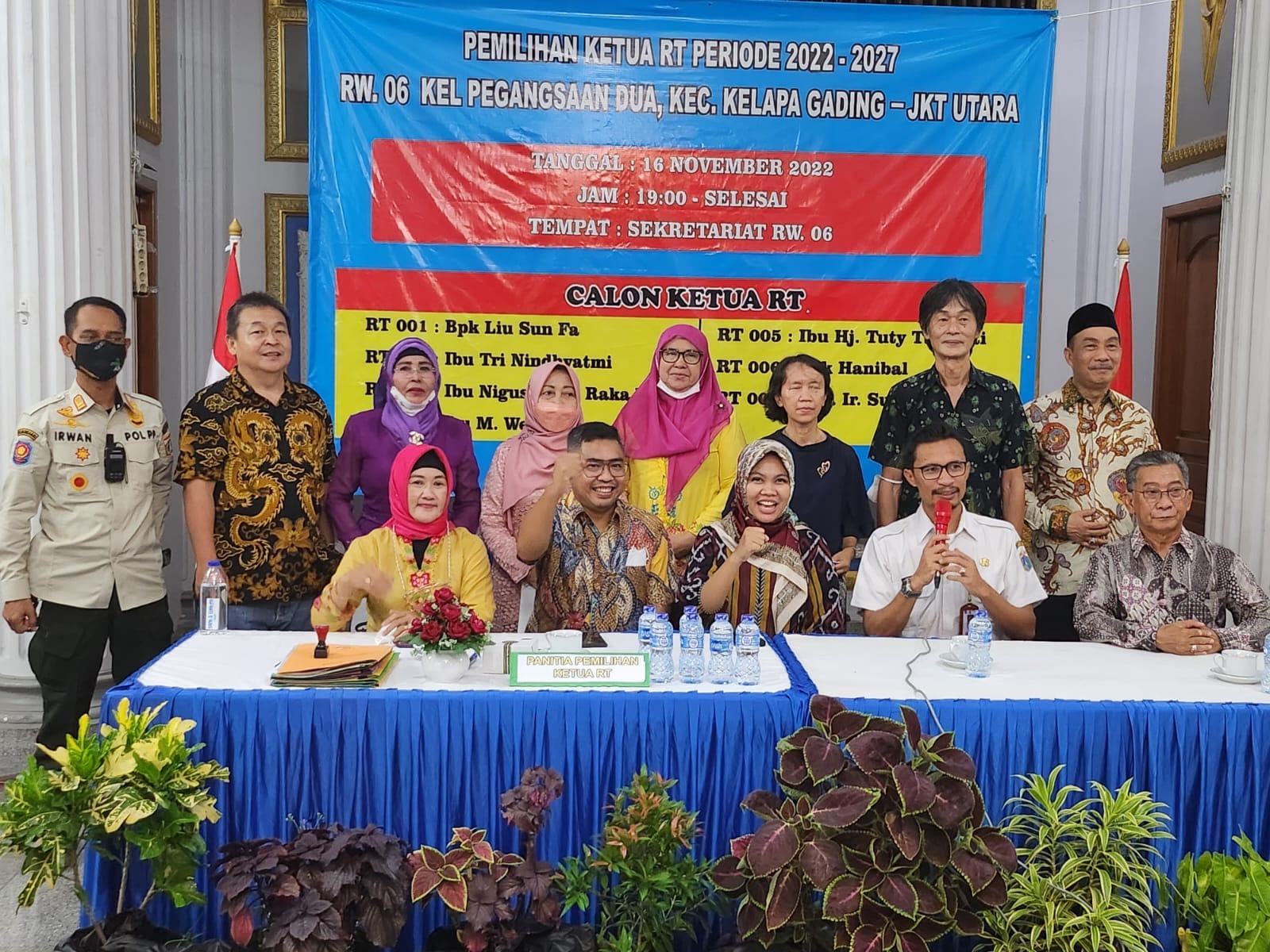 SAMBUTAN PERWAKILAN KETUA RT dari RW06 DALAM PEMILIHAN KETUA RT