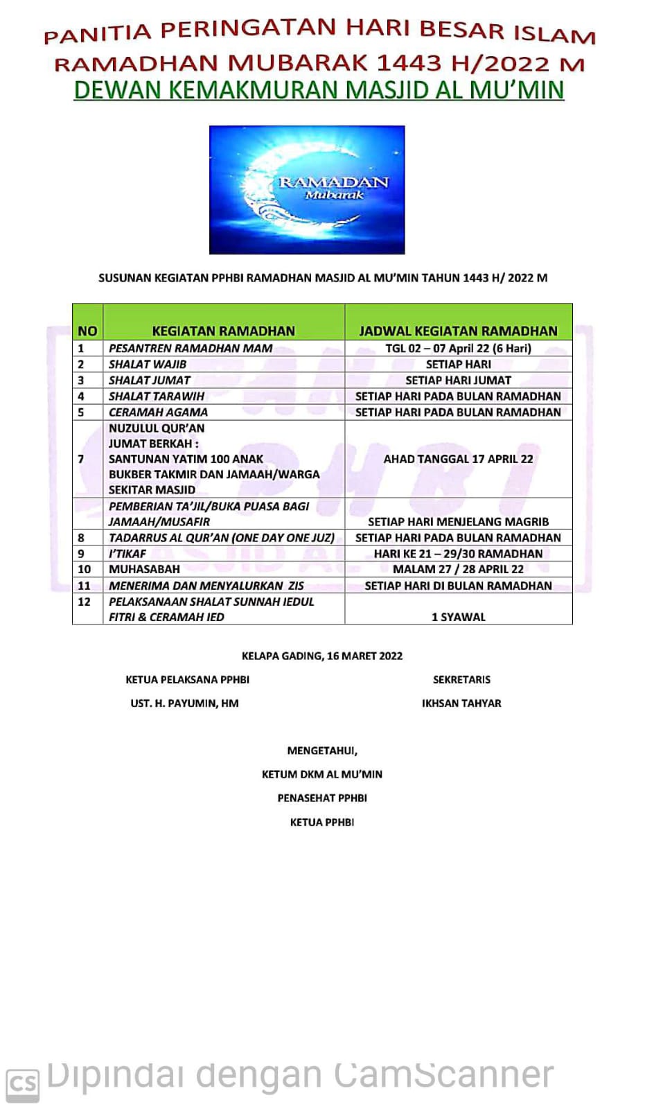 panitya PPHBI ROMADON